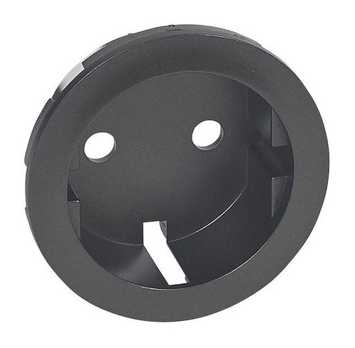 Накладка на розетку Legrand CELIANE, с заземлением, графит